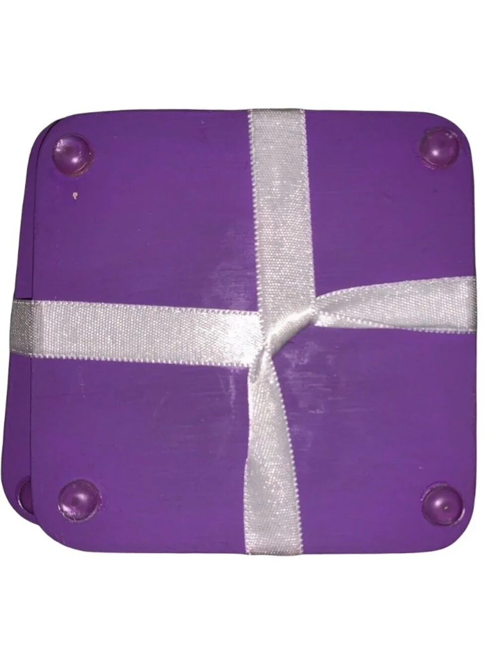 Coasters Pineapple Purple Housewarming Home Welcome Protective Bottom Set of 6